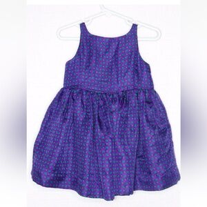 Ralph Lauren Toddler‎ Girls Twirl Dress,  Purple Paisley, Lined, 3T, Designer